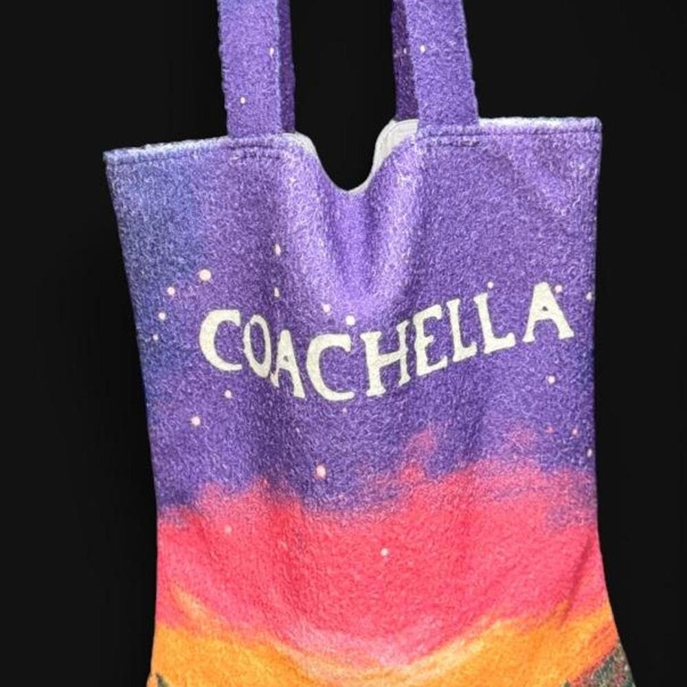 Coachella festival tote bag with